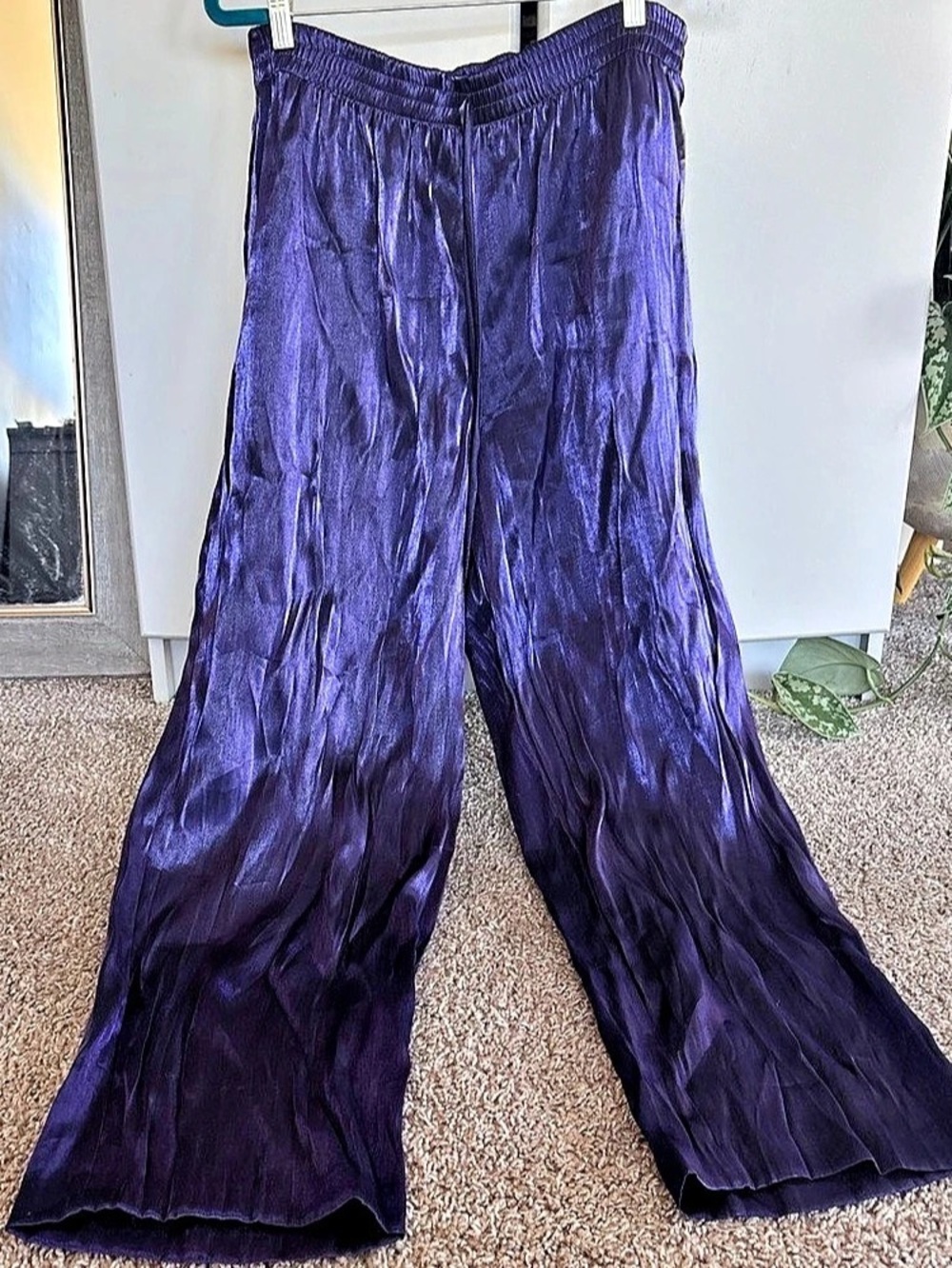 Karen Kane Wide Leg Pants in Purple Like New